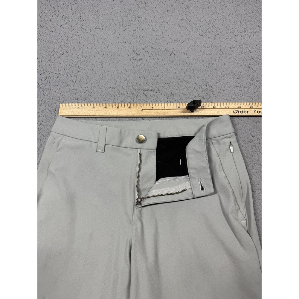 Lululemon Pants Mens 28 Gray Woven Khakis Slim Fit Tapered Zip Pocket‎ Casual - Picture 4 of 10